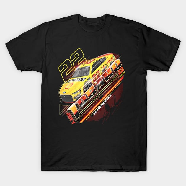 Joey Logano #22 Shell Pennzoil T-Shirt by art.Hamdan